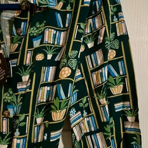 Joanie Clothing Green Plant Book Dress - teacher dress!